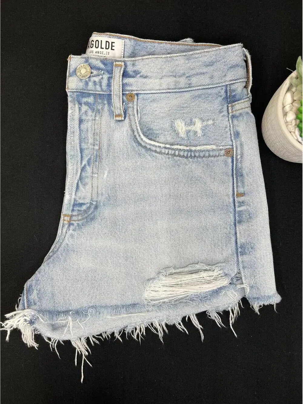 AGOLDE Denim Shorts Women's size 24 - Picture 5 of 8